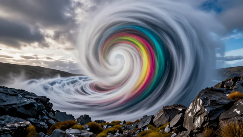 Clima en Argentina: Características y Tipos Diversos 5 Vientos patagónicos dinámicos con colores vivos