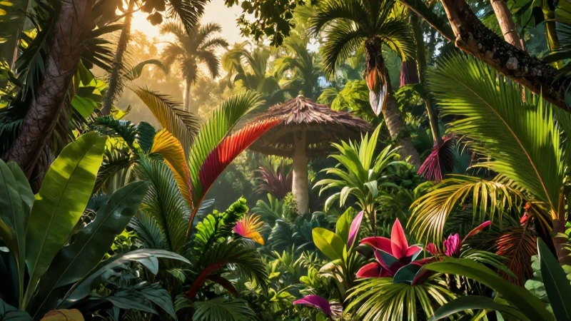 Naturaleza mexicana vibrante y exuberante