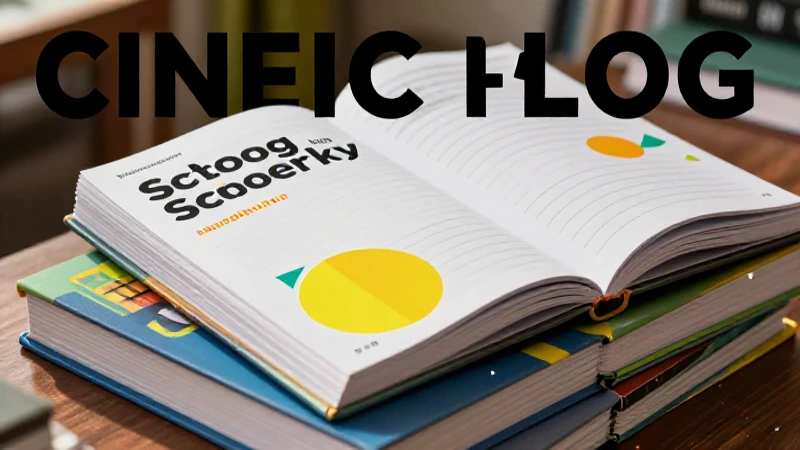 Libros escolares vibrantes con estilo cinematográfico