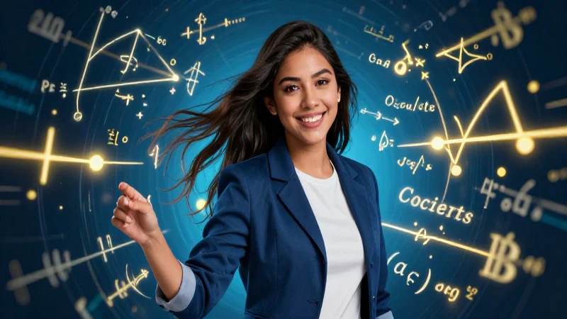 Estudiante mexicana aprende potencias matemáticas