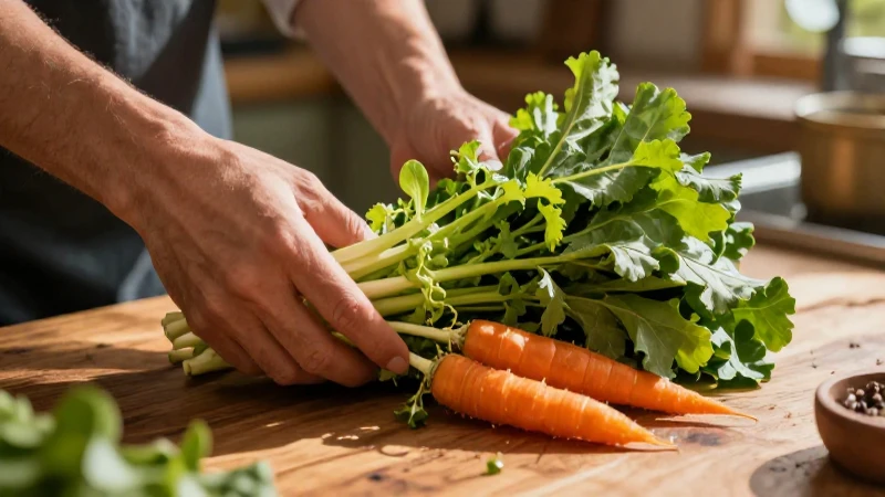 Cocina: Definición y concepto que debes conocer hoy 7 Primer plano orgánico de vegetales vibrantes