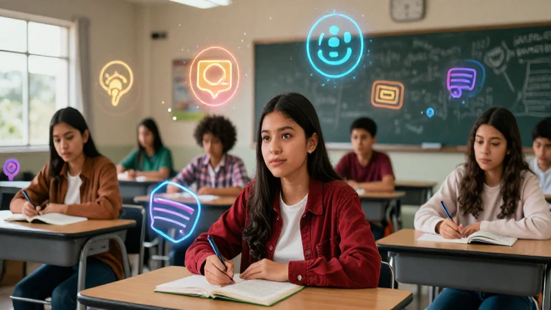 Estudiantes mexicanos con holografía educativa