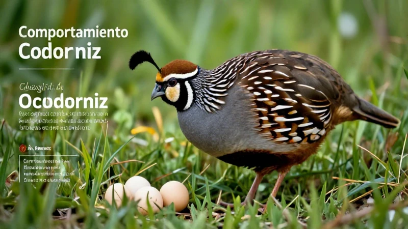 Comportamiento reproductivo de la codorniz