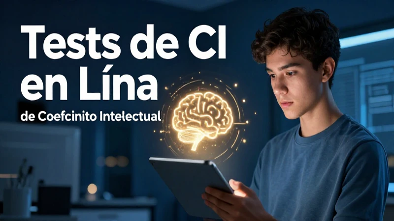 Tests de CI en línea con estética educativa moderna