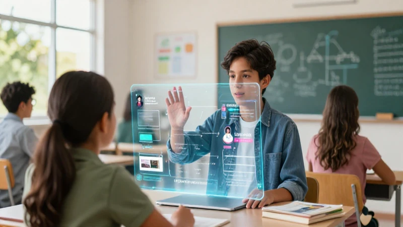 El futuro de la educación: Colegio sin libros y aprendizaje digital 4 Aprendizaje digital holográfico en el aula del futuro