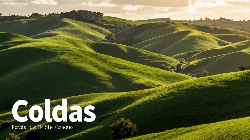 Colinas: Concepto, características, formación y ejemplos 3 Paisaje verde de colinas doradas al atardecer