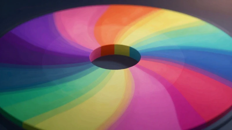 Colores abstractos vibrantes en diseño moderno