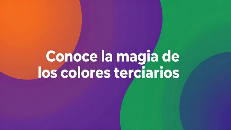 Diseño abstracto vibrante de colores terciarios