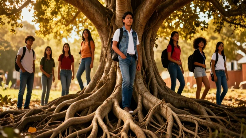 Estudiantes mexicanos y raíces doradas
