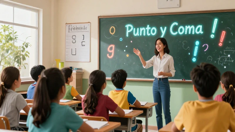 Coma y punto: 100 Ejemplos de Oraciones con Punto y Coma 4 Clase mexicana ilustra el uso de la puntuación