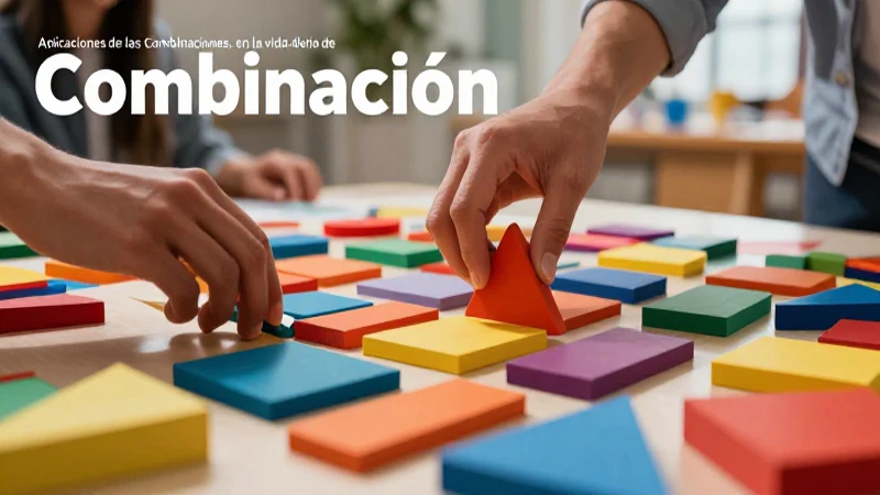 Combinación: Definición, concepto y su importancia actual 7 Manos seleccionando formas geométricas en un ambiente de aprendizaje vibrante