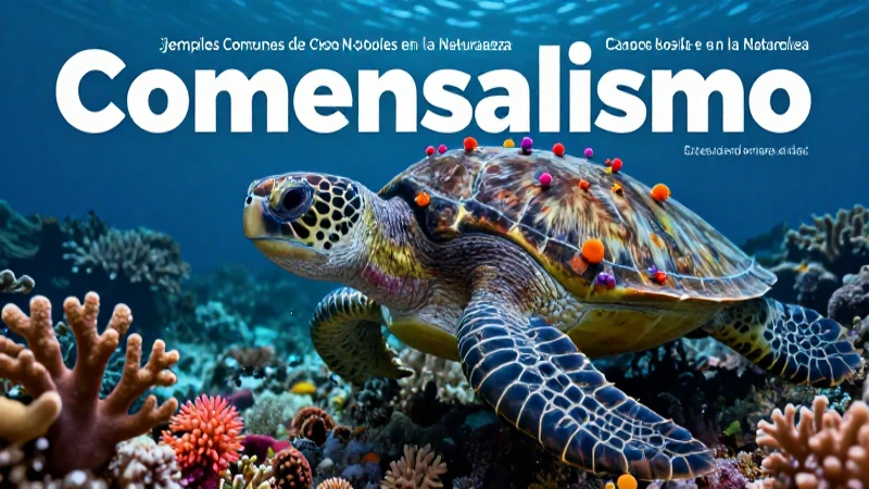 Coral y tortuga: convivencia simbiótica en la naturaleza