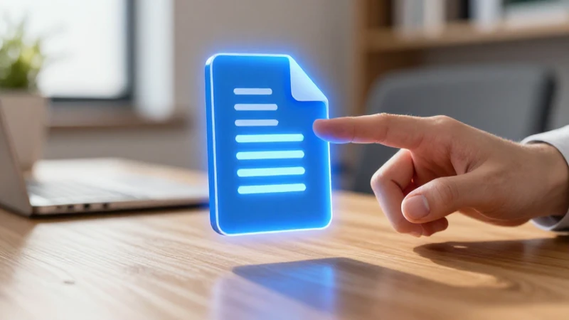 Icono flotante en escritorio con toque profesional