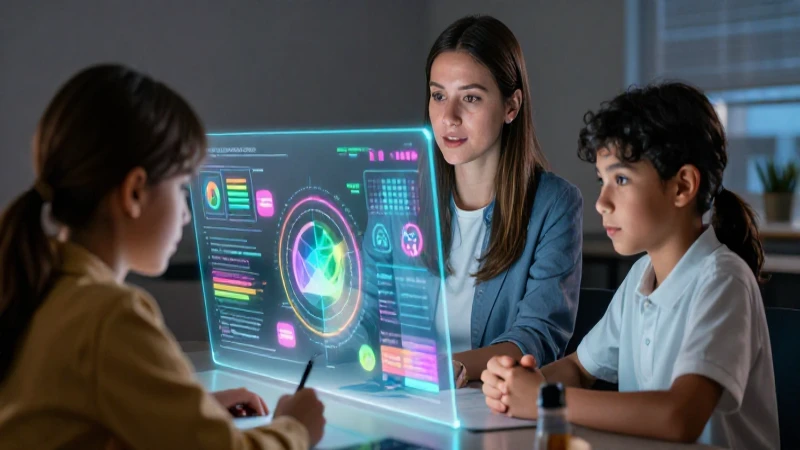 Tecnología y maestra unen aprendizaje con luz