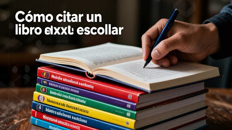 Guía visual de citación de libros escolares