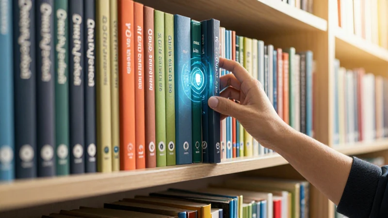 Librarian organiza libros con estilo académico profesional