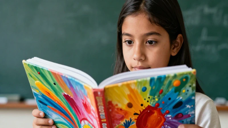 Estudiante mexicano creativo con arte vibrante