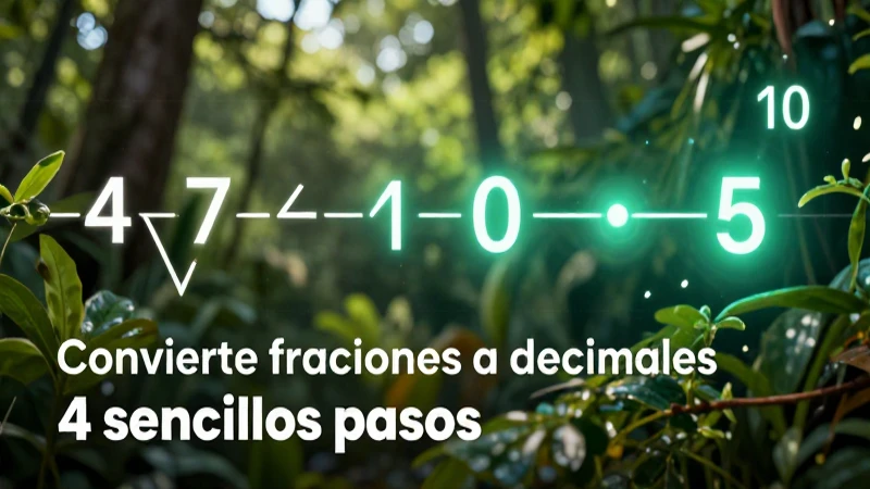 Convierte fracciones a decimales en 4 sencillos pasos 5 Conversión práctica de fracciones a decimales