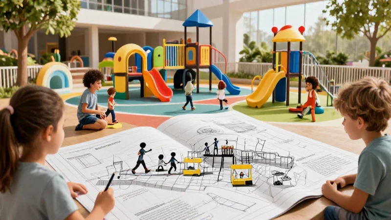 Diseñar espacios de juego idealmente divertidos para niños