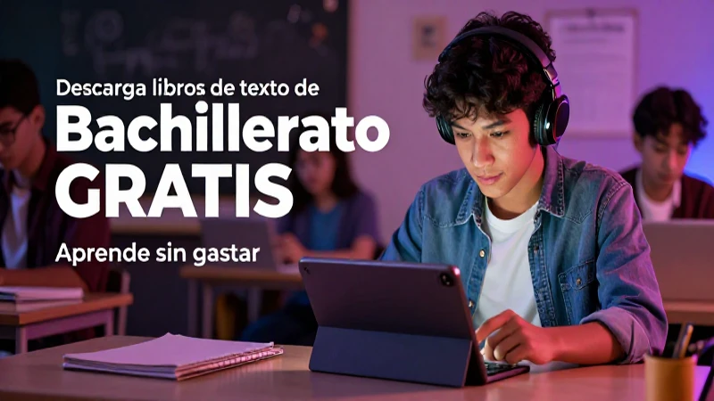 Descarga libros de texto de bachillerato GRATIS: Aprende sin gastar 3 Recursos digitales gratuitos potencian el aprendizaje educativo