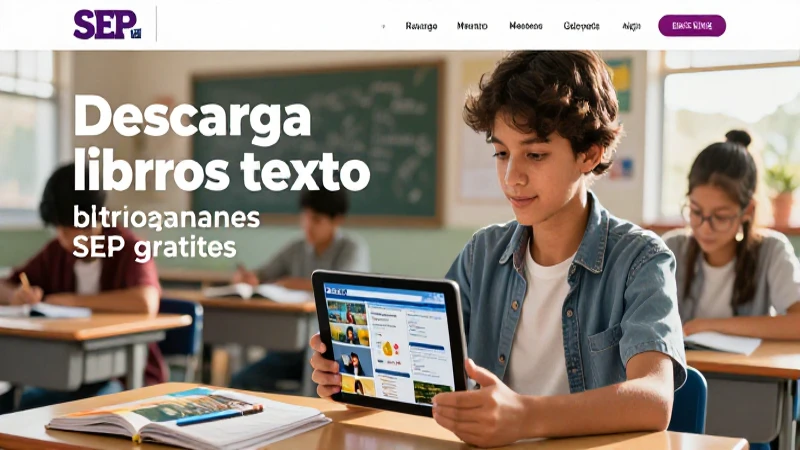 Estudiante mexicano aprende con tablet en aula iluminado