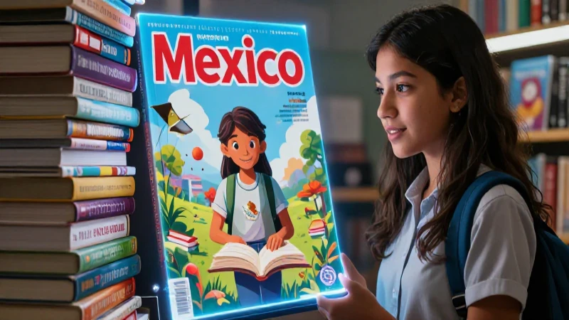 Estudiante mexicano digital con estética educativa profesional