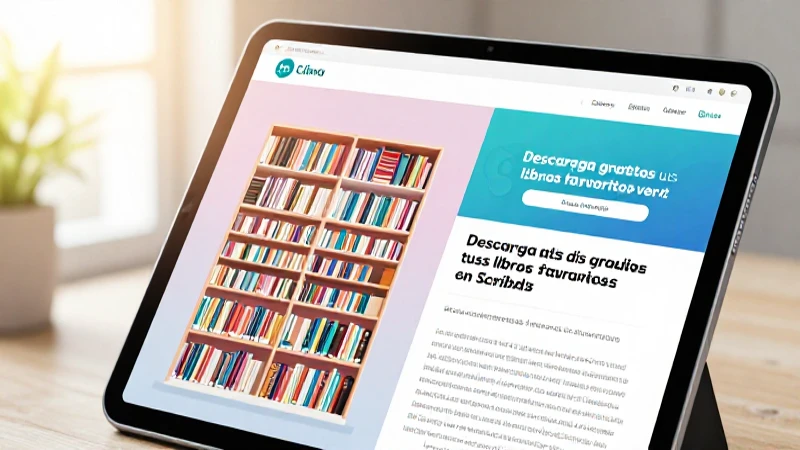 Descarga gratis tus libros favoritos en Scribd: la guía definitiva sin gastar 4 Ilustración detallada de tablet en revista educativa