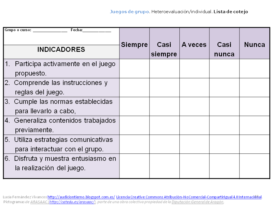 como elaborar una lista de cotejo para evaluar en preescolar
