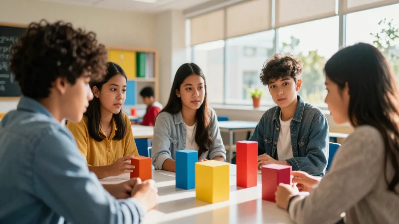 Jóvenes mexicanos aprendiendo en entornos vibrantes