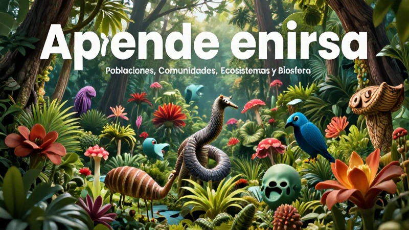 Organiza la vida en poblaciones y ecosistemas
