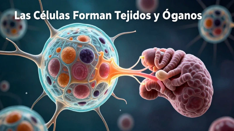 Las células se organizan en tejidos y órganos