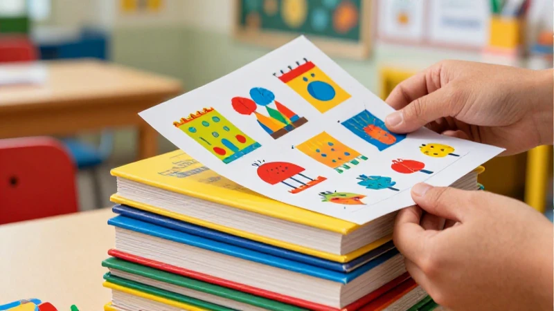 Material escolar vibrante y profesional