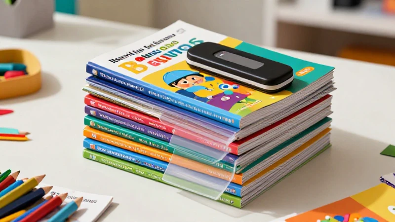 Libros escolares, útiles y estética educativa moderna