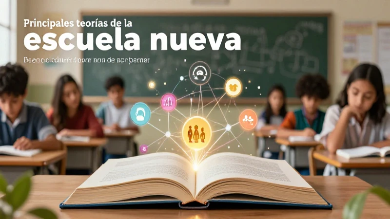 Ilustración de la Escuela Nueva y aprendizaje