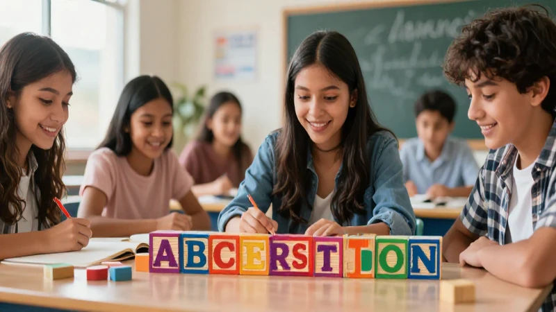 Domina los acrósticos con esta guía paso a paso y ejemplos 4 Estudiante mexicano creativo con acróstico colorido