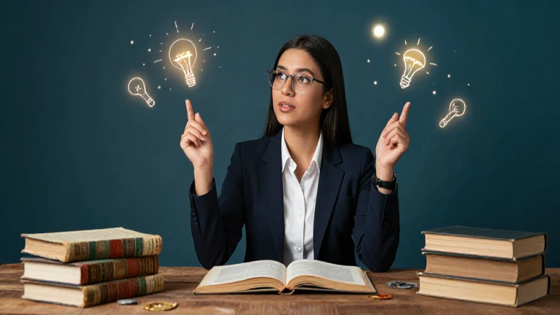 Estudiante profesional innovando con ideas creativas