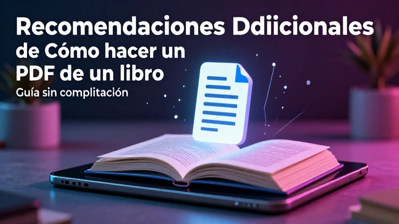 Cómo hacer un PDF de un libro: guía sin complicaciones 5 Libro PDF en tablet como guía visual
