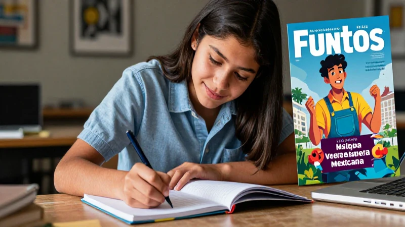 Cómo hacer una crónica: Guía para escribir crónicas cortas 3 Estudiante mexicano escribiendo estilo educativo y profesional