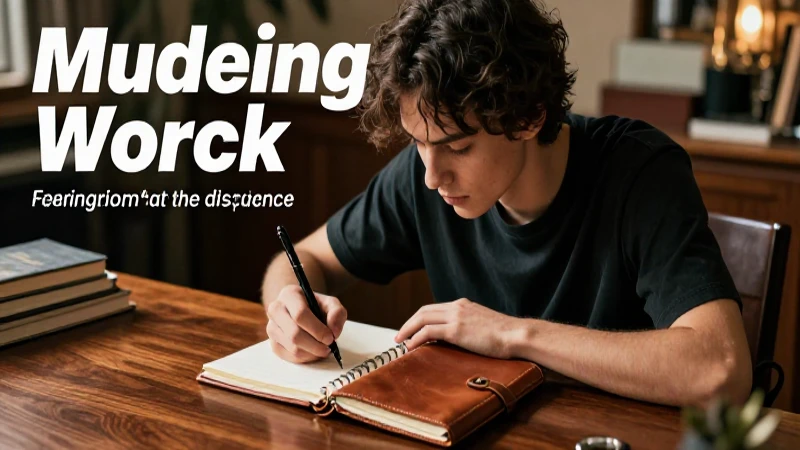 Cómo hacer una crónica: Guía para escribir crónicas cortas 5 Joven autor en un escritorio elegante