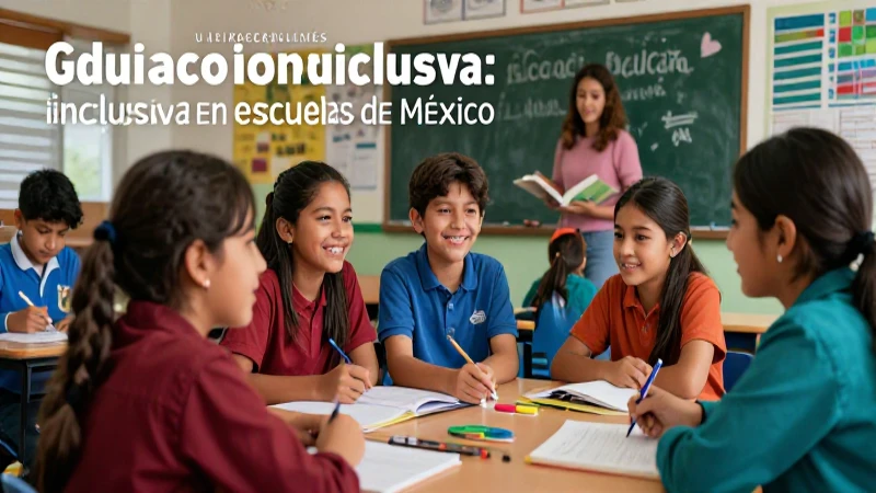 Guía práctica para una educación inclusiva en escuelas de México 4 Imagen vibrante de inclusión educativa en México