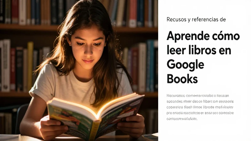 Aprende cómo leer libros en Google Books: Guía completa 6 Joven mexicano lee con iluminación dorada