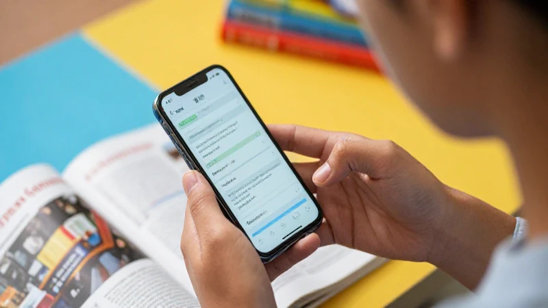 Lee libros en formato PDF en tu celular fácilmente 3 Estudiante motivado estudia con su smartphone moderno