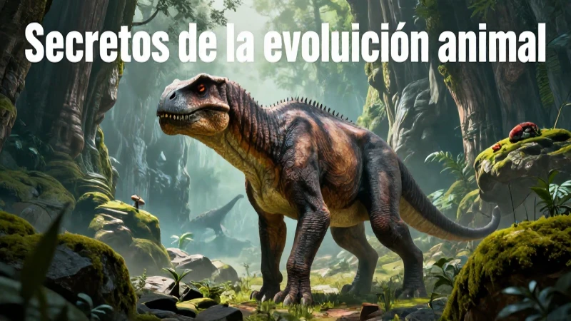 Entorno impactante de megafauna prehistórica ilustrada