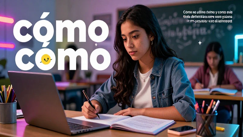 Cómo se utiliza cómo y como Guía definitiva sobre su uso y acento 7 Estudiante mexicano domina gramática con estilo