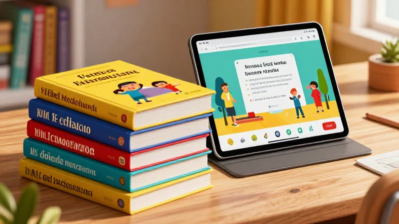 Libros mexicanos y tablet con detalle vibrante
