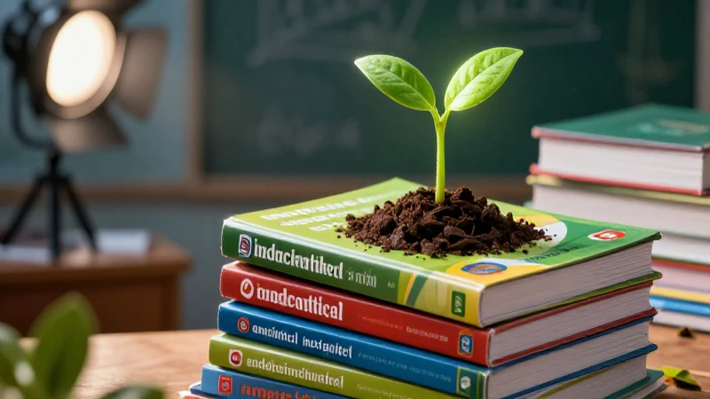 Libros modernos crecen conocimiento con luz vibrante