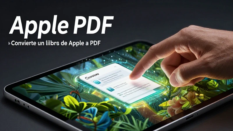 Usa app para convertir libros a PDF