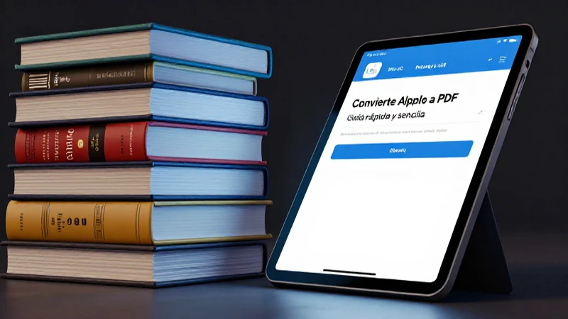 Guía simple para convertir libros a PDF