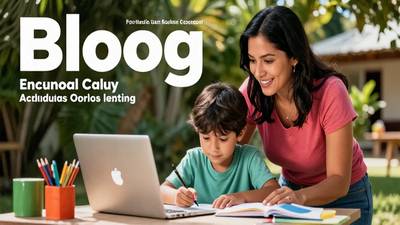 Conoce los secretos para recursos educativos de calidad en la nueva escuela mexicana 8 Padre mexicano guía a hijo con recursos educativos