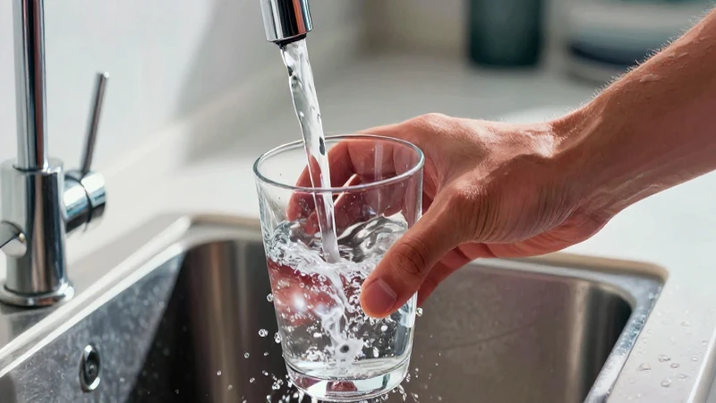 Conoce cómo potabilizar el agua en casa de forma sencilla y segura 3 Manos filtrando agua pura en cocina moderna